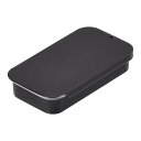 メタル製ブリキの箱 錫箱 ファイル収納ボックス 長方形 すべり蓋付き ブラック 60 x 30 x 11mm 8個入り(3)