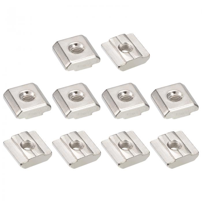 Tナッツ ニッケルメッキ炭素鋼 Tスロットボルト 3030シリーズ M5ハンマ ーヘッドファスナー スライドT..