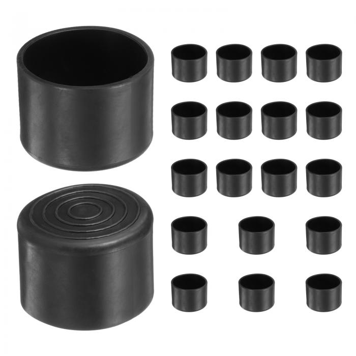 20個の丸い椅子脚キャップ1.6"PVC椅子脚床保護具ノンスリップ椅子足カバー ハードウッドフロア用家具保..