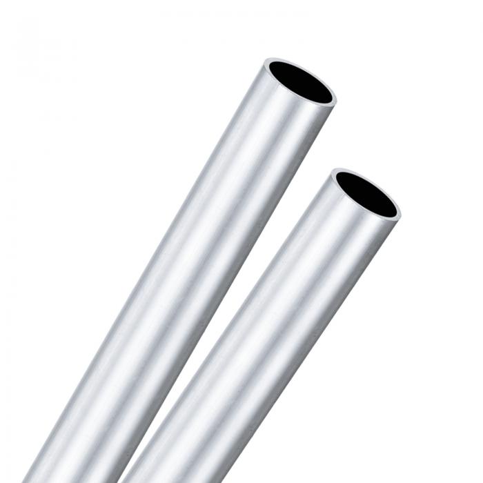 M METERXITY 2パック 300mm 6063 アルミニウム丸管 24mm ID 28mm OD シームレスアルミチューブ 建設/機..