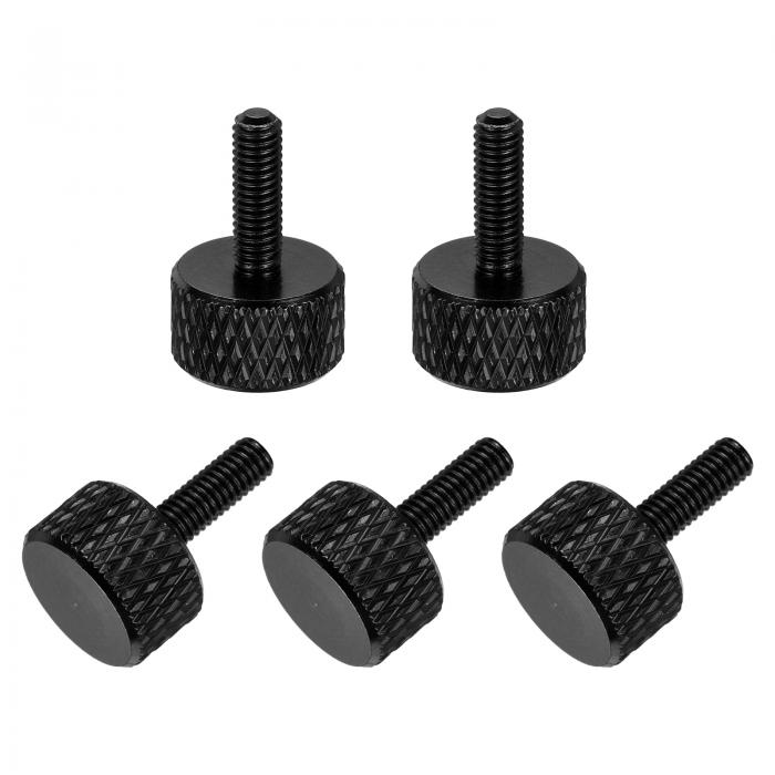 5個M3x10mmフラットヘッドニュート゛ルつまみねし゛ 固体アルミニウム合金完全ねし゛付きサムスクリューホ゛ルト PCコンヒ゜ューターケースク゛ラフィックスカート゛用 ファスナー フ゛ラっク