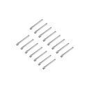 時計バンドリンクコッターピン 時計ストラップバースプリットピン 10mm長さ 1mmコッターピン径 時計バンドの修理用 シルバートーン ステンレス鋼 15枚入り