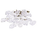 ガラスリテーナークリップキット キャビネットドアクリップ プラスチック ミラーホルダー 2mmガラス用 ネジ付き 15mmx25mm 20個