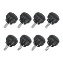 8個 M3 x 10mm ニュート付きクランピングノブ 304ステンレススチールサムスクリュークランピングノ茶色ドハンドスレッドハンドボルトスタッドノブ14mm...