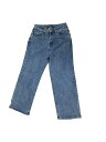 Allegra K レディース カジュアル ハイエラスティック デニムパンツ ストレッチジーンズ グレーブルー 2XL