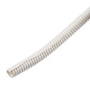 コルゲートパイプコンジット スプリットワイヤールームチューブ PE ワイヤーケーブル用 8 M長さ 10x13 mm ホワイト