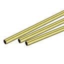 真ちゅうラウンドチューブ パイプチューブ 外径8 mm 壁厚さ0.5 mm 長さ200 mm 3 個