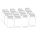 プラスチックラボ用ボトル 広口コンテナクリアボトル 3.4 oz/100ml PET 20個入り