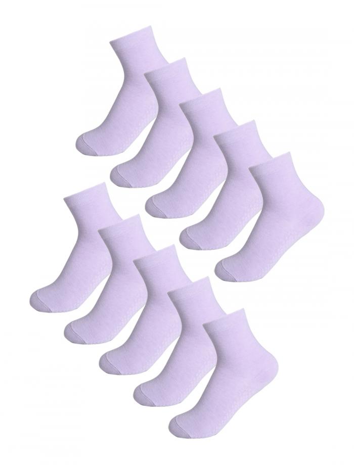クルーソックス 靴下 ソックス 弾性 女性用 ライトウエート 10足セット カジュアル バーブル 16-18cm