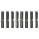 バ レルヒンジ溶接 60x11.5 mm (LxD) 炭素鋼 溶接可能 取り外し可能 バ レルヒンジ 金属ゲートスイングドアトレーラーランプ用 6 mmピン外径 8個