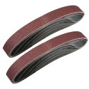 サンディングベルト 30 mm x 530 mm 120グリット 酸化アルミニウム サンドベルト 10個