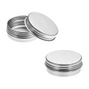 金属製コンテナ シルバートーン 40g/40ml/1.4oz アルミ合金材質 12個入り