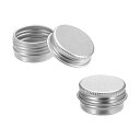 金属製コンテナ シルバートーン 5g/5ml/0.17oz アルミ合金材質 12個入り