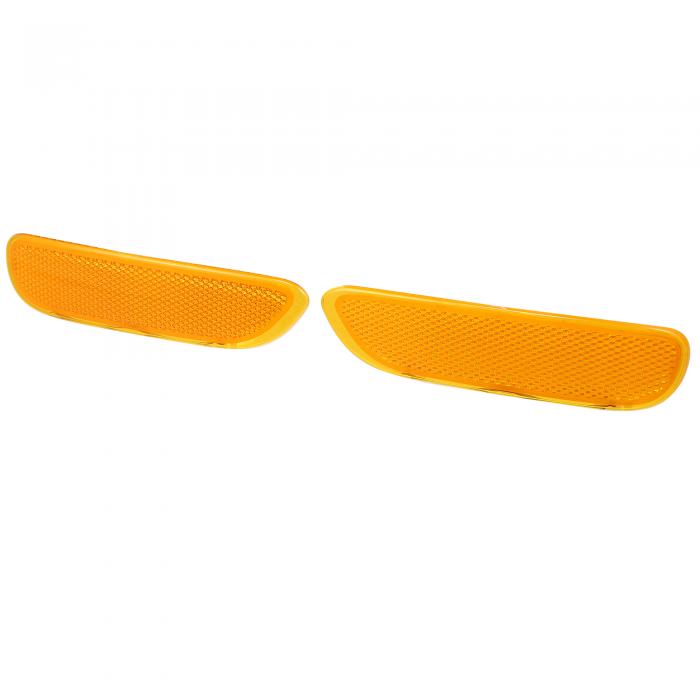 X AUTOHAUX BMWに対応 325Ci 330Ci 2001-2003 323Ci 2000用 フロントバンパーリフレクターサイドマーカー ペア 63148383011 63148383012 交換品 Yellow