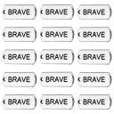 PATIKIL ワードペンダント 20個 ミニワードペンダント"BRAVE"ペンダントバルク彫刻 ヴィンテージ楽器 ノートデザイナー DIY ジュエリー作成用 ブレスレット ネックレス 工芸品 キーホルダー BRAVE