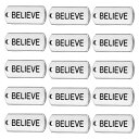 PATIKIL ワードペンダント 20個 ミニワードペンダント"BELIEVE"ペンダントバルク彫刻 ヴィンテージメタル楽器 ノートデザイナー DIY ジュエリー作成用 ブレスレット ネックレス 工芸品 キーホルダー BELIEVE
