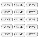 PATIKIL ワードペンダント 20個 ミニワードペンダント"LOVE"ペンダントバルク彫刻 ヴィンテージメタル楽器 ノートデザイナー DIY ジュエリー作成用 ブレスレット ネックレス 工芸品 キーホルダー LOVE