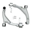 X AUTOHAUX Hondaに対応パイロット2009-2015用のフロントロアコントロールアーム2個セット(ボールジョイント付き)メタルシルバートーン