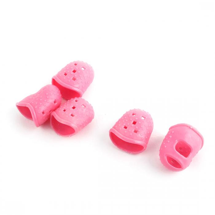 フィンガー 指先保護 指プロテクター ピンク M ギター ウクレレ バンジョー 5個入り