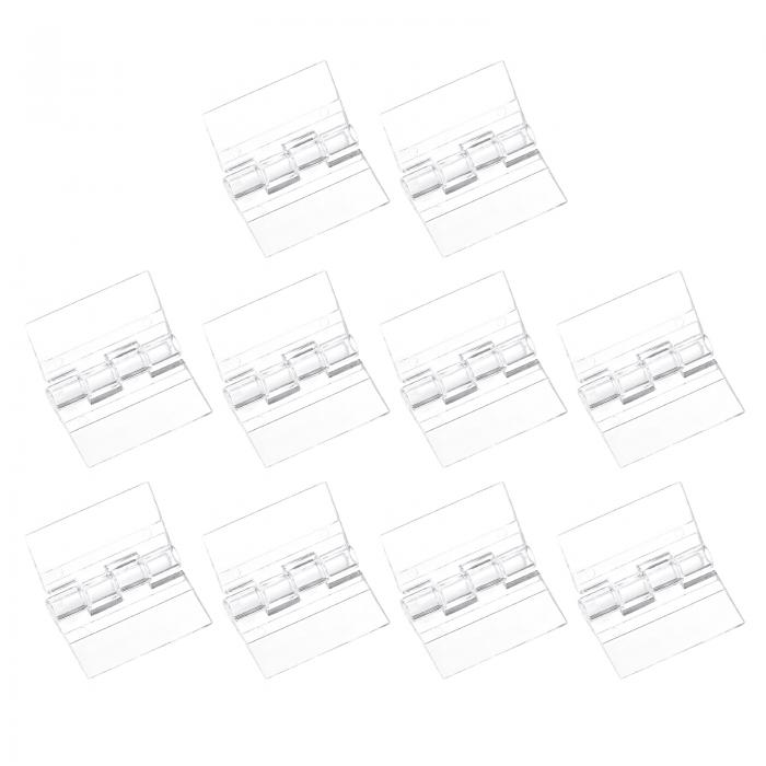 アクリルヒンジ 透明アクリル製折りたたみヒンジ 透明ハードウェアヒンジ ボックスケース手芸用 30x35 mm 20個