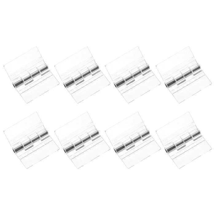 アクリルヒンジ 30x35 mm クリアフォールディングヒンジ ステンレスシャフト付き 透明ハードウェアヒン..