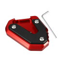 X AUTOHAUX 合金オートバイキックスタンドプレートパッド Suzukiに対応 GSXR600 2009-2022に対応 バイク用エクステンションフットサ...