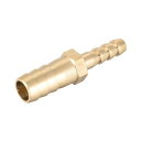 ホースIDブラスリデューサーバーブ?ホース継手ストレートコネクタカプラーアダプター 10mm x 6mmバーブ(1個)