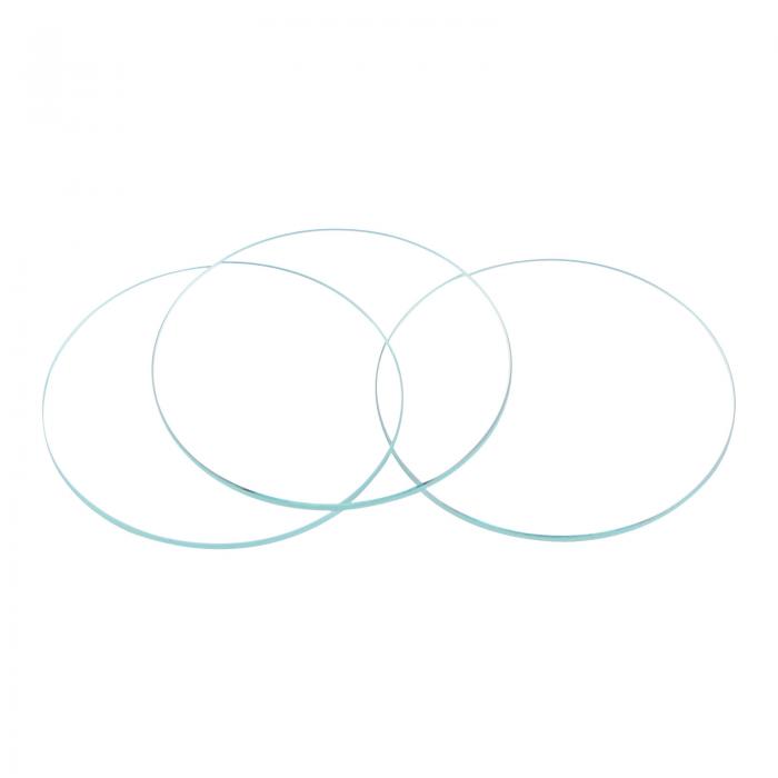 時計ガラス クリス タルレンズ シングルドームラウンド 時計修理用 43.5mm直径 1.5mm刃厚 クリアー 8個