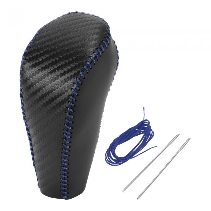 VekAuto シボレーに対応クルーズ2011-2015用の1 Pcギアシフトノブカバー、アンチスリップ人工レザーブ..