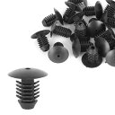 ボルトリベットファスナー 12 mm穴径 プラスチック フェンダーバンパーリテーナークリップ ブラック 車用 20個