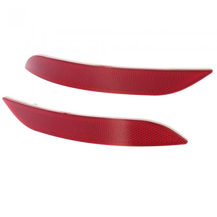 X AUTOHAUX 車のフロントバンパーリフレクターストリップカバー 右左側 63147314883 63147314884 BMWに対応 X1 2013-2015用 1ペア