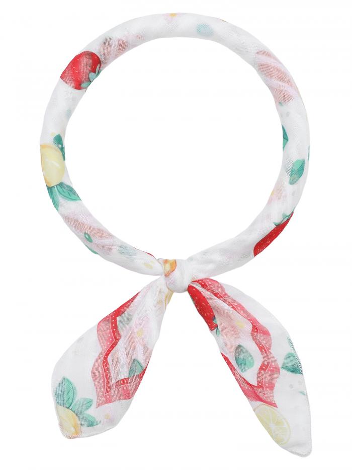 Elerevyo Women's Floral Printed Cotton Blended Scarves, 21.7" Small Square Flowers Headscarf Nec..