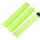 CAPASTEC グリップテープ テニス バドミントン 2本セット 多孔型 凸凹仕様 グリップ テープ 衝撃吸収 通気性抜群 ラケット用 ウェットタイプ 蛍光イ...