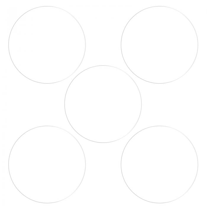 腕時計スクリーンプロテクタ 33 mm直径 0.35mm厚さ 円形 ソフト ガラス繊維 気泡防止 スマートウォッチ..