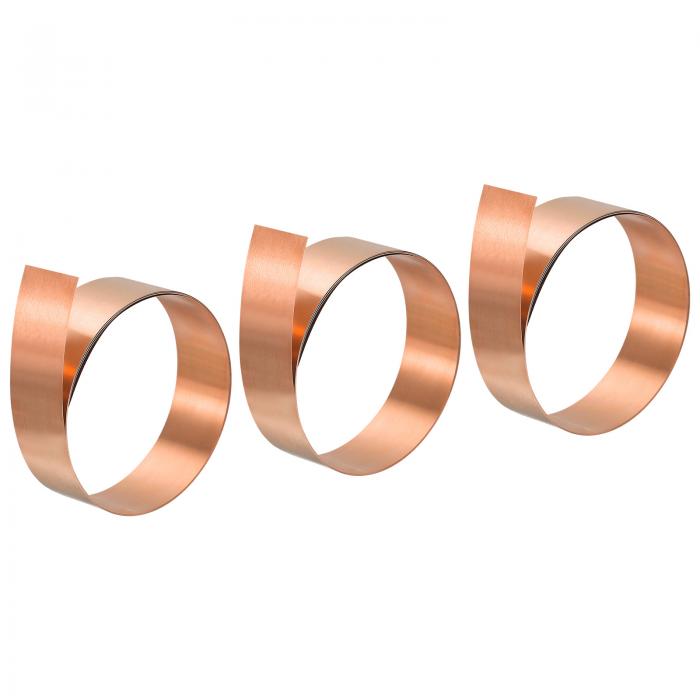 銅箔ロールシート 0.2x20x1000 mm 純銅箔ロール 銅ストリップ クラフト 電気修理 接地用 3個