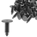 ボルト リベット ファスナー ブラック カー用 8mm穴径 プラスチック 30個入り