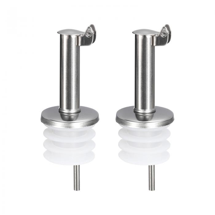 ステンレスボトル注ぎ口 自動反転 オリーブオイル注ぎ口 ワインポアラー 酒の注ぎ口 バー ビネガーボト..