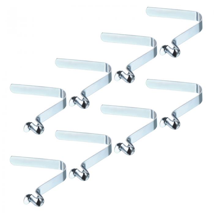 PATIKIL 9x8mm カヤックパドルスナップ 8個入り ポールプッシュボタン スプリングクリップ 鋼 中空ボタ..