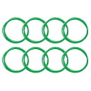 PATIKIL 10 M x 0.75 mm バドミントンラケットストリング 8個 高い柔軟性 ナイロン弦の交換 スレッドライン バドミントン修理アクセサリー 蛍光グリーン