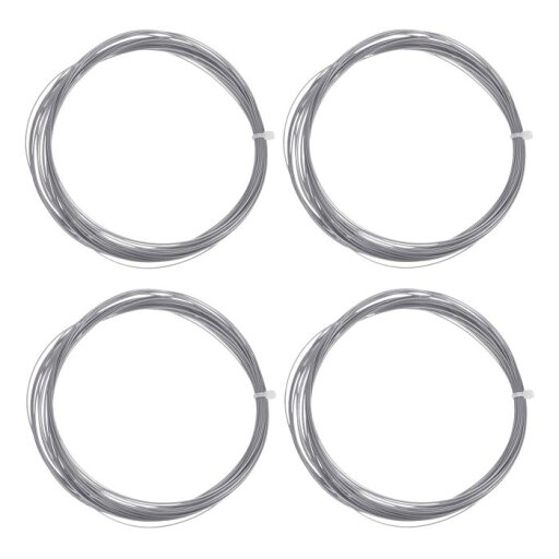 PATIKIL 10 M x 0.75 mm バドミントンラケットストリング 4個 高い柔軟性 ナイロン弦の交換 スレッドライン バドミントン修理アクセサリー グレー PATIKIL 10 M x 0.75 mm バドミントンラケットストリング 4個 高い柔軟性 ナイロン弦の交換 スレッドライン バドミントン修理アクセサリー グレー