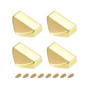ジッパーテールクリップ 亜鉛合金 ジッパーバックルテールストッパー エンドチップ 革縫製DIYアクセサリー用 19 mm ゴールドトーン 4個