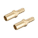 真鍮減速バーブ?ホース継手ストレートコネクタカプラーチューブアダプター 12mm x 8mmバーブ(2個)