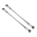 Motoforti M8調整可能なステアリングタイロッドボールジョイント 49cc電動ATVゴーカートアクセサリー用 ステアリングコラムステアリングサスペンション シルバートーン 2個 220MM