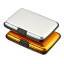 PATIKIL アルミニウム 財布クレジットカードホルダー 2個 6スロット 男性 女性 RFIDブロッキング金属ボックス 硬質プロテクターケース 名刺IDカード用 ゴールド シルバー