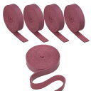 PATIKIL 10mm フラットレザーストラップ 1M 5ロール PUレザーストリップ 片面 DIY 工芸品作り ブレスレット 財布 ストラップ 宝石メイキン...