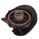 X AUTOHAUX PCVバルブカバーキャップ プラスチック製 ブラック 車のPCVカバーキャップ 車両シリンダーヘッドキャップ 11127646554 11127572724 B MWに対応 ミニ用 クーパーカントリーマン