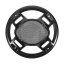 X AUTOHAUX スピーカーグリル オーディオスピーカーカバー ホーンガード メタル ABSプラスチック ブラック 8インチ
