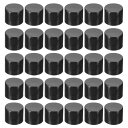 PATIKIL 18/410 交換用フリップキャップ 30個 内径18 mm プラスチック 再利用可能 こぼれ防止ボトルの蓋 ペイントディスペンサー スクイー ズシャンプードリンクボトル用 黒