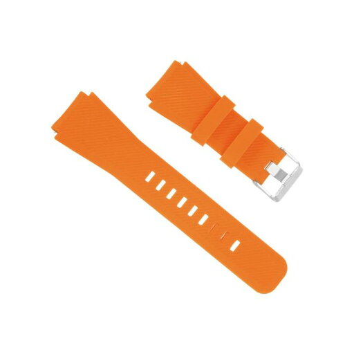 ラバーウォッチバンド 22 mm幅 ユニークなデザイン 交換用シリコン時計ストラップ Gear S2 S3 S4およびGT/g t2スマートウォッチ用 オレンジ ラバーウォッチバンド 22 mm幅 ユニークなデザイン 交換用シリコン時計ストラップ Gear S2 S3 S4およびGT/g t2スマートウォッチ用 オレンジ