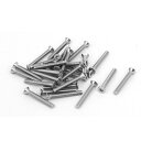 フラットヘッドトルクスネジ トルクススクリューボルト シルバートーン 304ステンレススチール M2.5x20mm 30個入り(4)